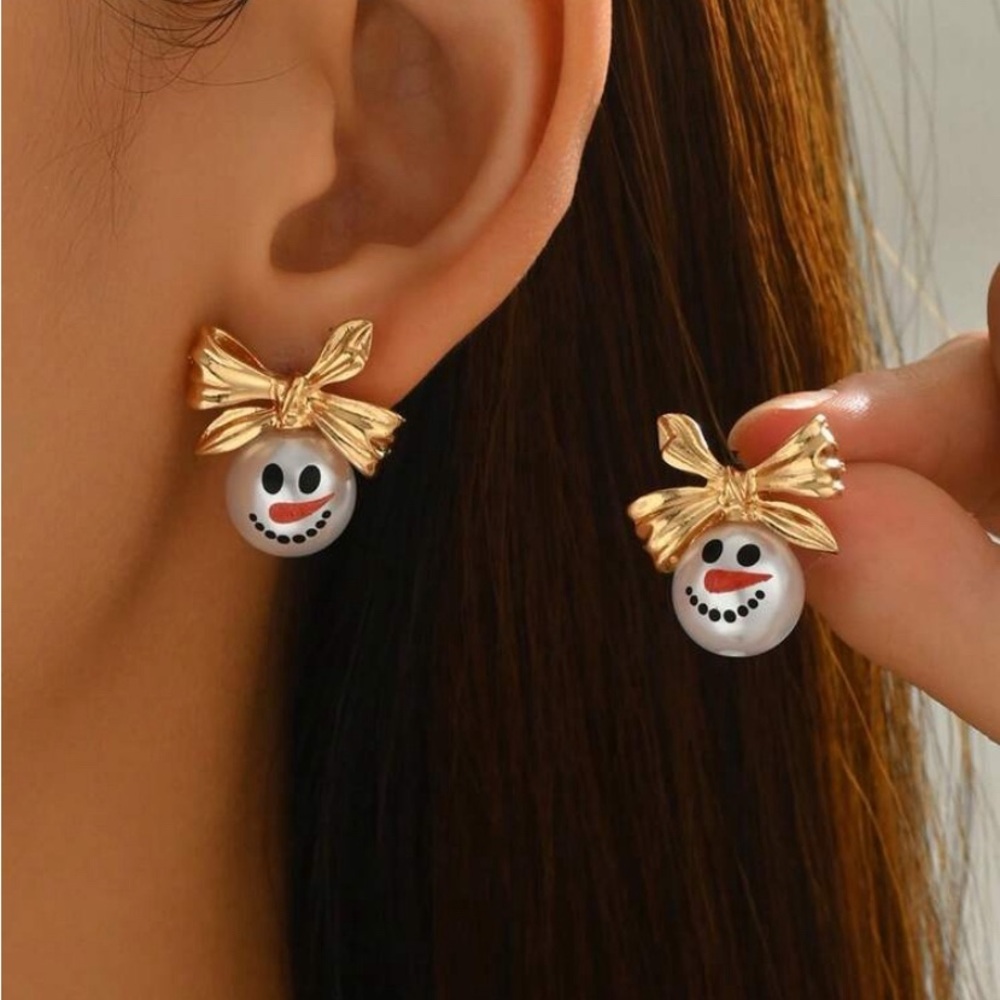 Snowman Earrings